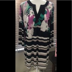 Alfani Floral Tunic Top XL